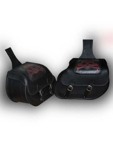 ALFORJAS TEMPLARIO RIGIDAS CELTIC BASICAS CALAVERA TIBIAS FONDO 