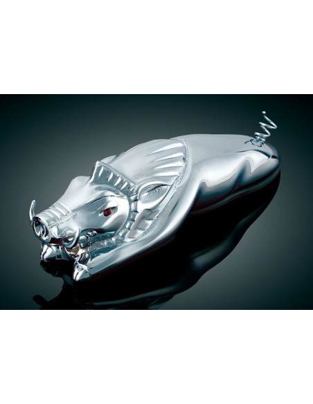 JABALÍ PARA GUARDABARROS CON LUZ EN LOS OJOS JABALÍ PARA GUARDABARROS CON LUZ EN LOS OJOS