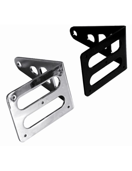 SOPORTE MATRICULA LATERAL CROMADO O NEGRO