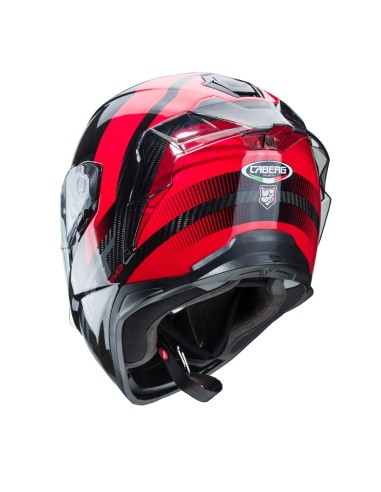 CASCO INTEGRAL CABERG DRIFT EVO CARBON SONIC ANTRACITA-ROJO