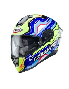 CASCO INTEGRAL CABERG DRIFT EVO LB29 NEGRO-AMARILLO FLUOR-AZUL 2