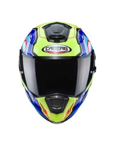 CASCO INTEGRAL CABERG DRIFT EVO LB29 NEGRO-AMARILLO FLUOR-AZUL