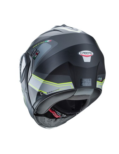 CASCO CABERG DUKE II MODULAR TOUR NEGRO MATE-FLUOR-ANTRACITA-PLATA