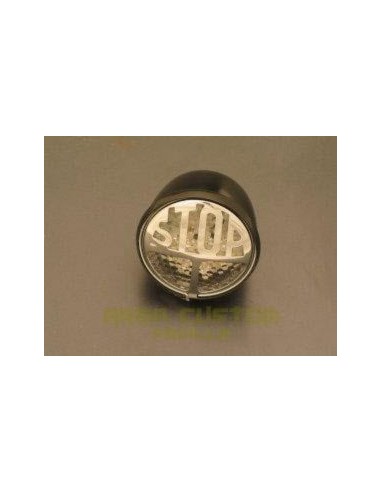 PILOTO TRASERO LED NEGRO/CROMADO CON LUZ DE MATRICULA HOMOLOGADO