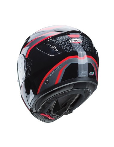 CASCO MODULAR CABERG LEVO SONAR NEGRO-ROJO-ANTRACITA-PLATA