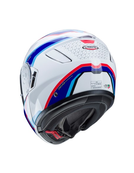 CASCO MODULAR CABERG LEVO SONAR BLANCO-AZUL-CELESTE-ROJO