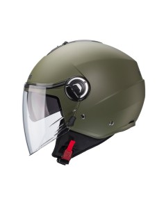 CASCO JET CABERG RIVIERA V4 VERDE MILITAR MATE 2