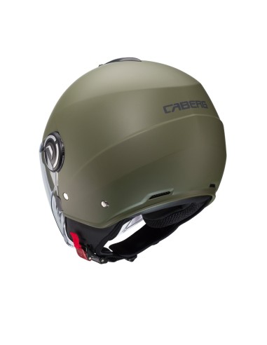 CASCO JET CABERG RIVIERA V4 VERDE MILITAR MATE