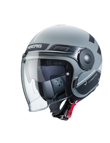 CASCO JET CABERG UPTOWN LOFT GRIS MATE - NEGRO - PLATA