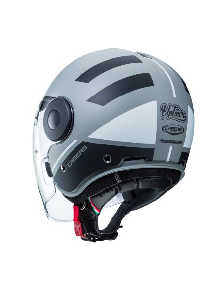 CASCO JET CABERG UPTOWN LOFT GRIS MATE - NEGRO - PLATA