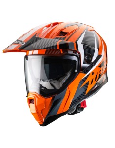 CASCO INTEGRAL CABERG XTRACE SAVANA NARANJA-NEGRO-ANTRACITA 2