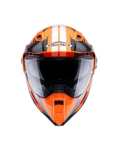 CASCO INTEGRAL CABERG XTRACE SAVANA NARANJA-NEGRO-ANTRACITA
