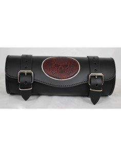 RULO MEDIANO CUSTOM CALAVERA TIBIAS RED VINTAGE 29X11CM 2