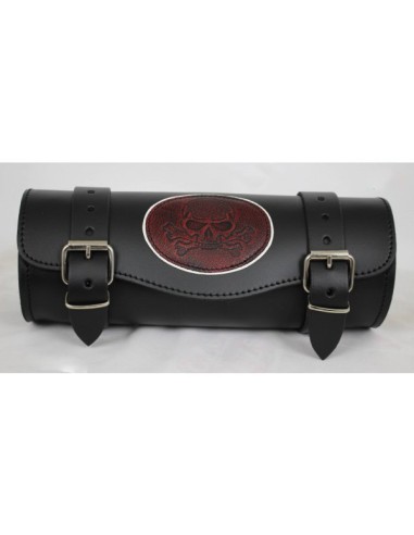 RULO MEDIANO CUSTOM CALAVERA TIBIAS RED VINTAGE 29X11CM