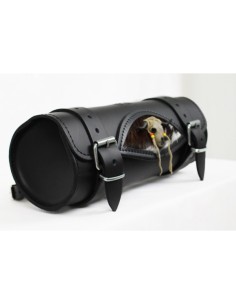 RULO MEDIANO CRANEO TORO PELO CABRA-NEGRO 29X11CM 2