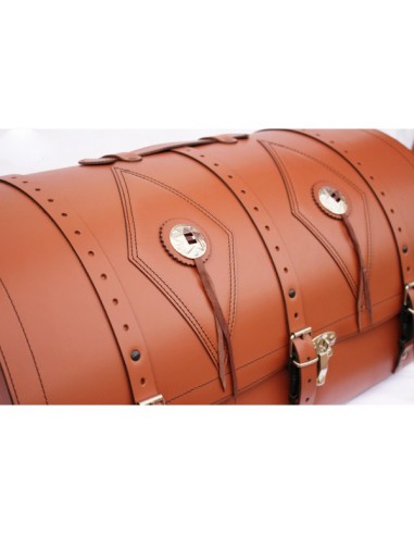 BAUL TRASERO BIG-FOOT BÁSICO ROMBOS MARRÓN CUERO UNIVERSAL