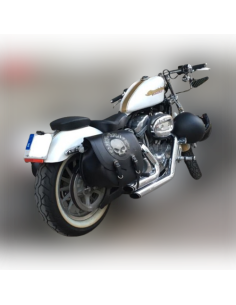 ALFORJA SPARTA SKULL HARLEY DAVIDSON LADO IZQ CON HUECO AMORTIGUADOR 2