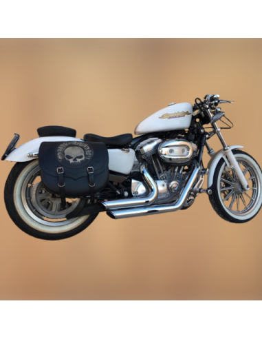 ALFORJA SPARTA SKULL HARLEY DAVIDSON LADO IZQ CON HUECO AMORTIGUADOR